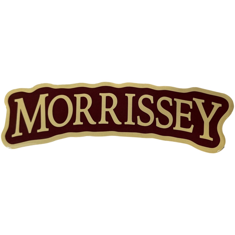 Morrissey - Arched Logo Sticker - Red